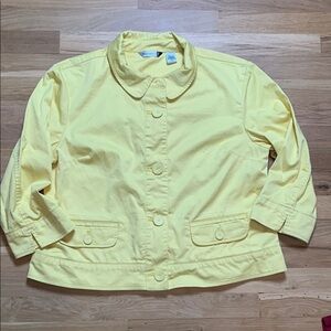 Willowbay Button-up Collared 3/4 Sleeve Lightweight Jacket Womens XL (18)